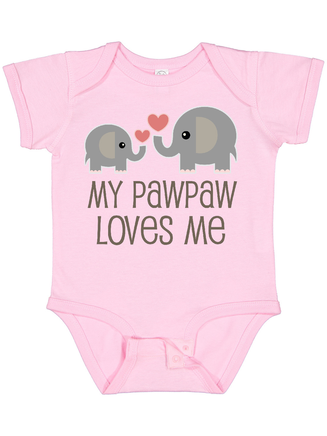 Inktastic My Pawpaw Loves Me Grandchild Boys or Girls Baby Bodysuit